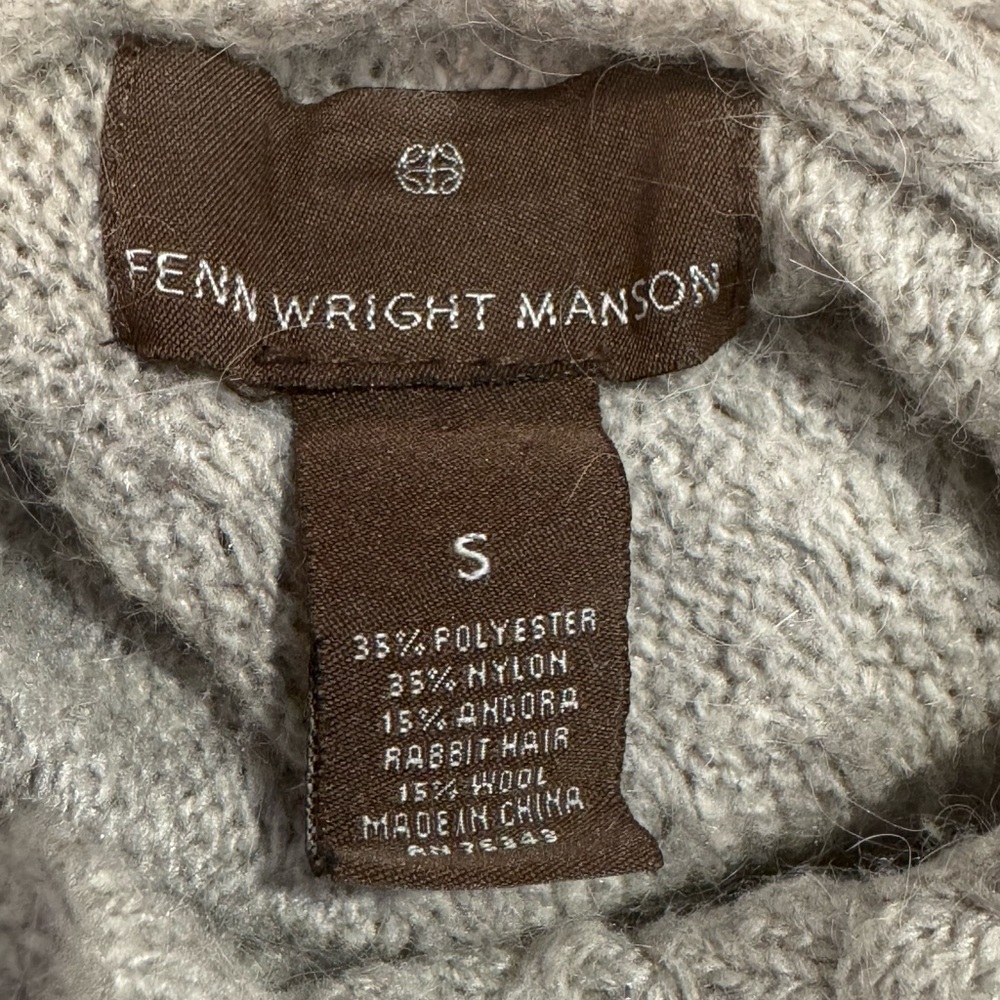 FENN WRIGHT MANSON Gray Cowl Neck Textured Sweater - Picture 5 of 5